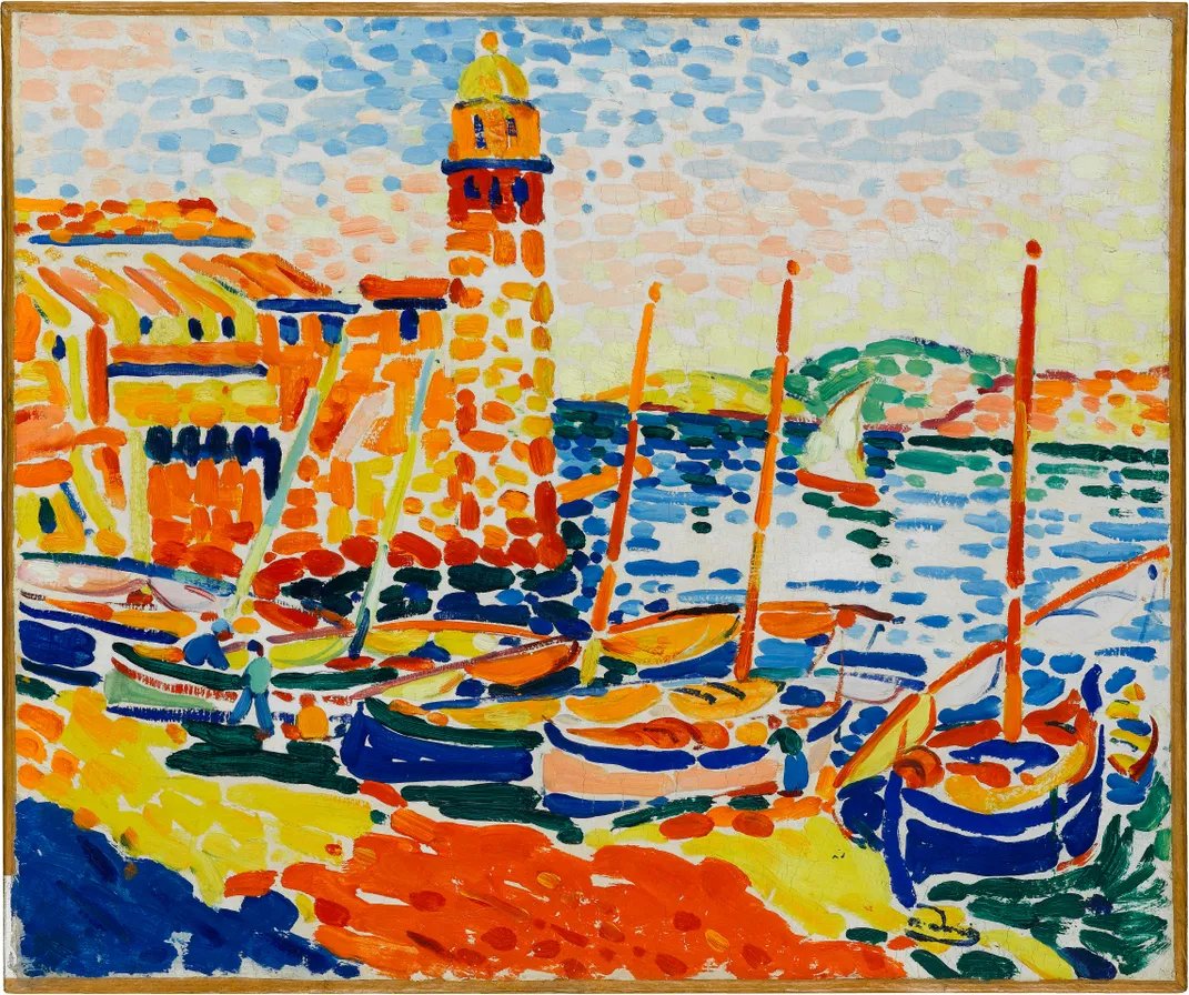 Fauvist painting with vibrant non-naturalistic colors and bold brushstrokes